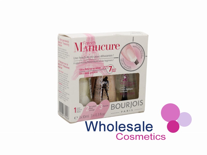 3 x Bourjois Trio So Laque & Manicure Nail Polish Set 10ml